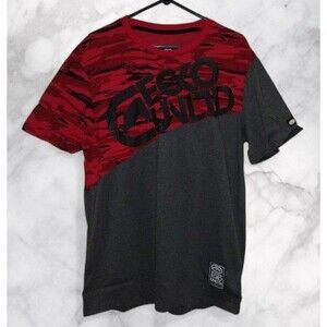 NWT Ecko Untld T-shirt Mens Large Red Gray Camo Graphic Print Y2K EO31K781